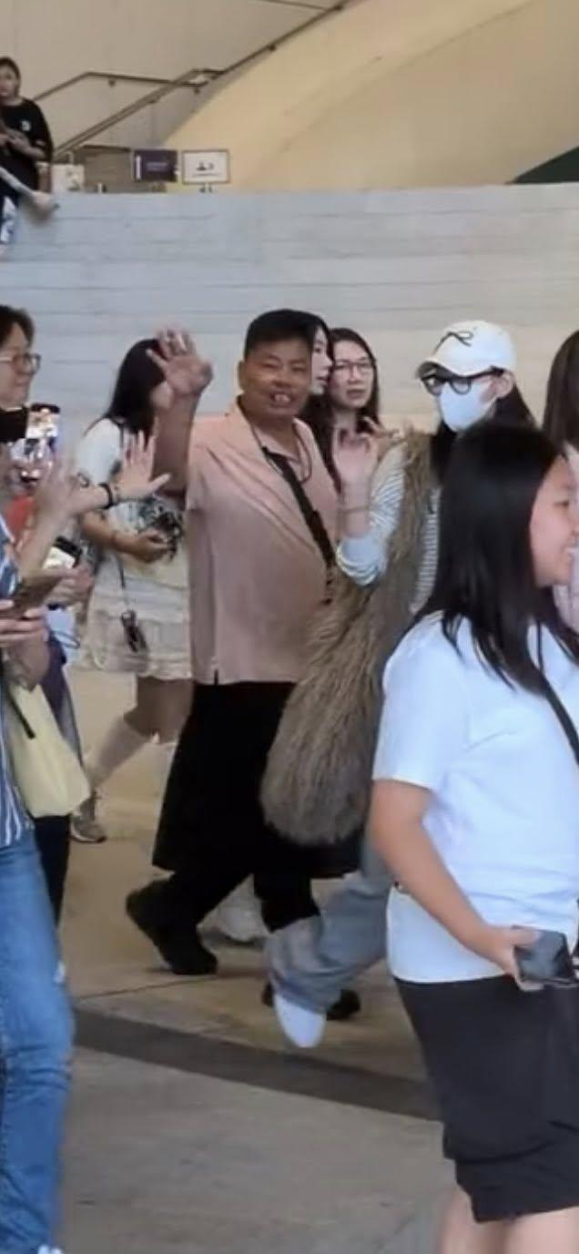 Gigi入場期間已被fans認出。