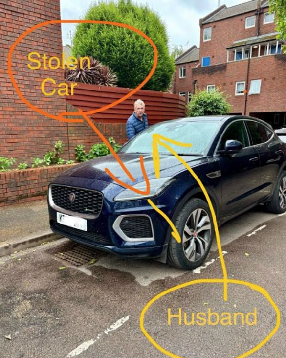 夫婦最終要自己「偷回」自己的車。(互聯網)