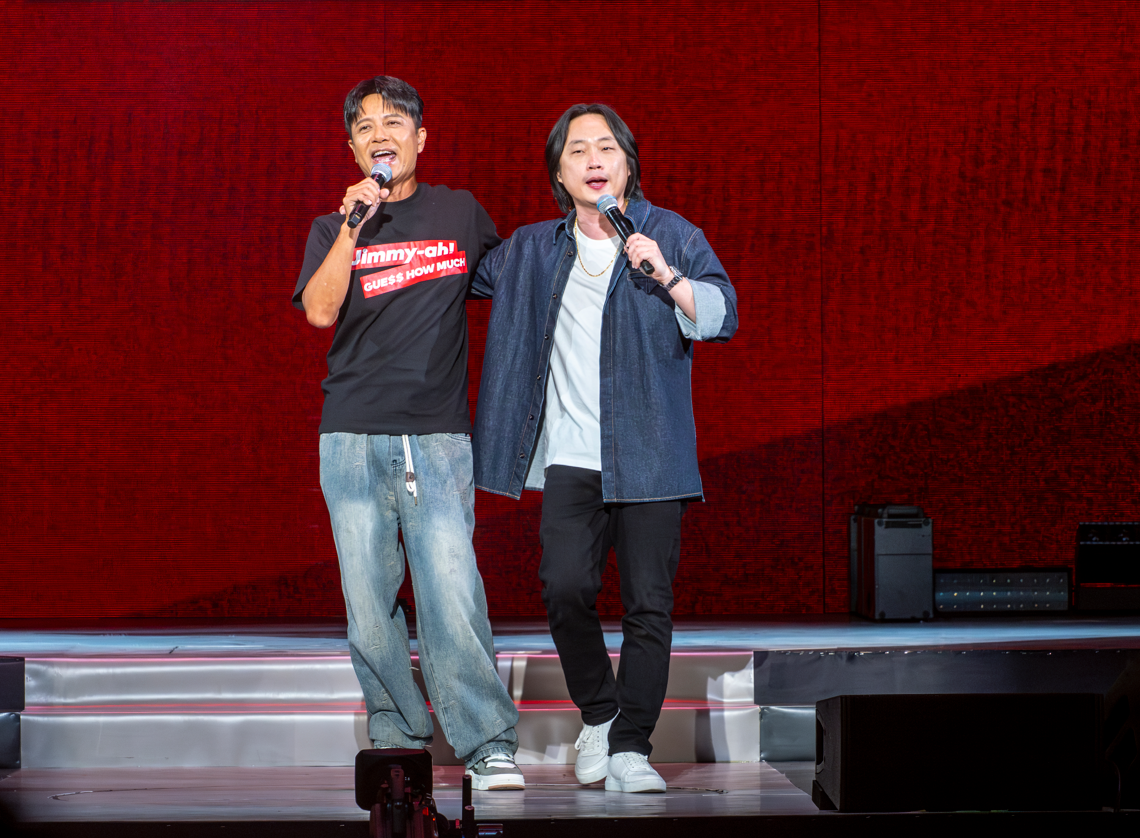 Jimmy O. Yang五場紅館騷,尾場有李克勤驚喜合唱《紅日》。