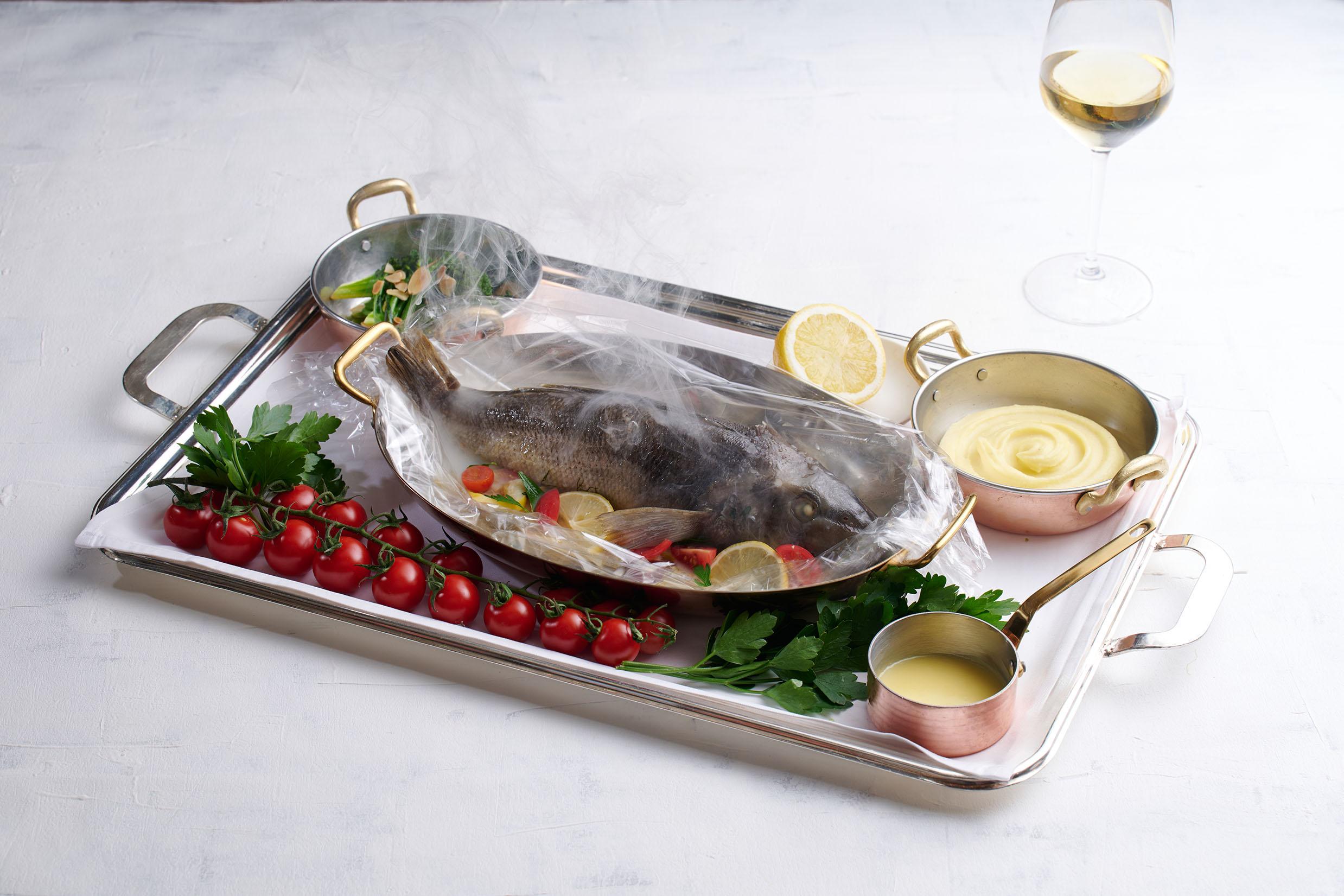 香草番茄檸檬焗原條紐西蘭藍鱈魚