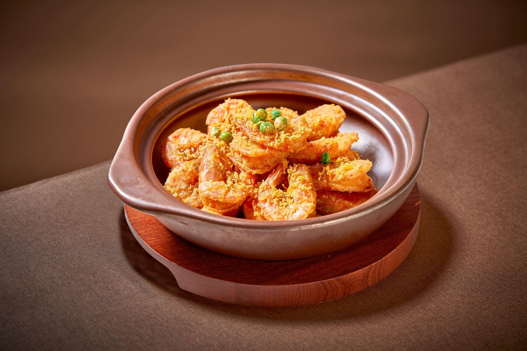 鹹蛋黃啫鮮蝦 HK$68