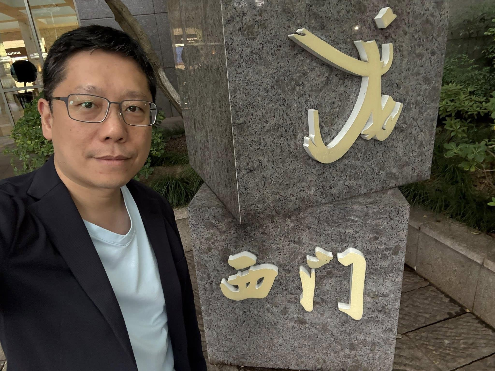 黃傑龍透露6月3日身在杭州考察,恰巧敘.小麵當日開張,大力宣傳旗下餐廳。(相片來源:黃傑龍Facebook)