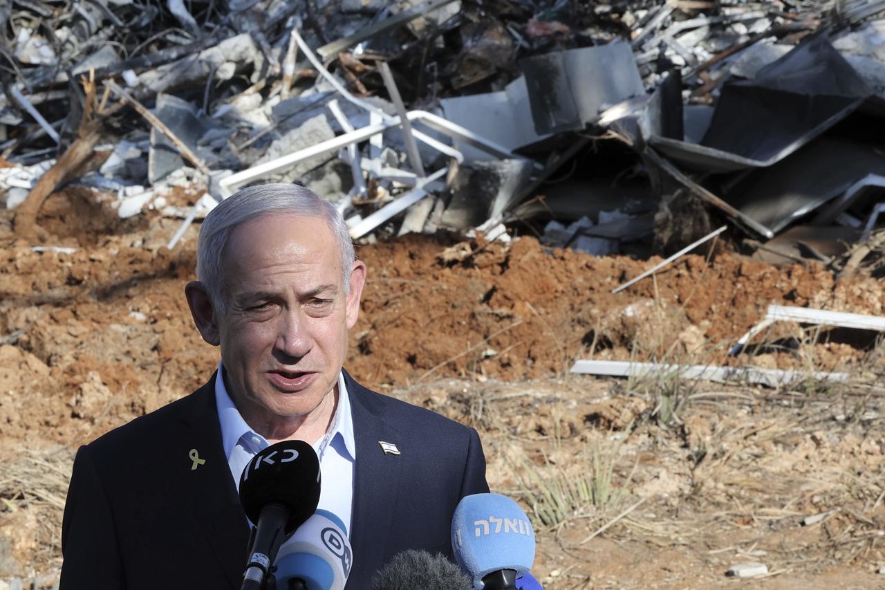 伊朗以色列戰爭,內塔尼亞胡:以色列取得歷史性勝利,警告德黑蘭勿重建核設施。(AP)