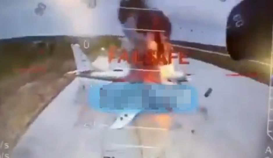 無人機由貨櫃車運送進入俄羅斯領土發動攻擊。(X)