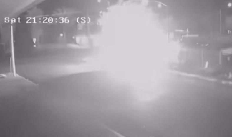 女無家者被潑灑不明液體,未幾受害人突然全身起火猶如一個火球。(X)