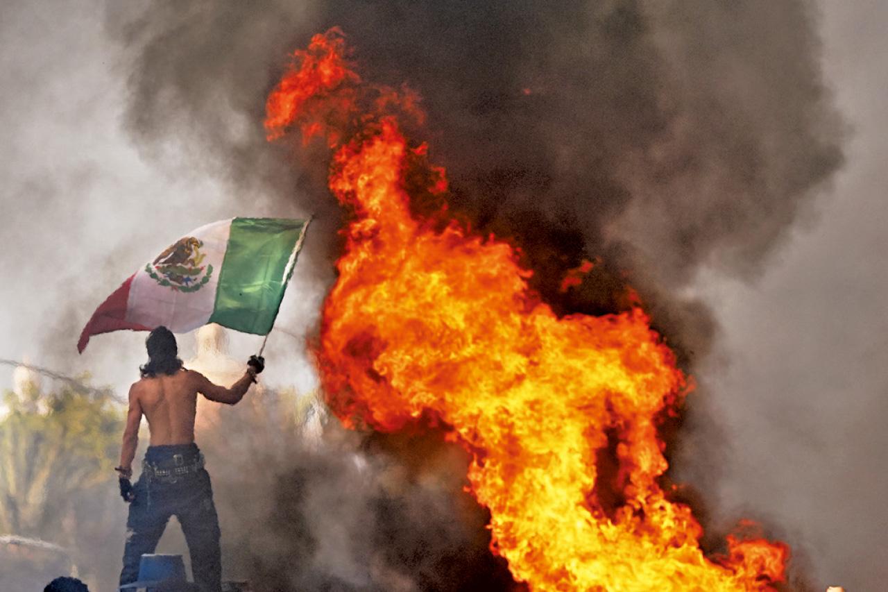 洛杉磯 搜捕非法移民 示威