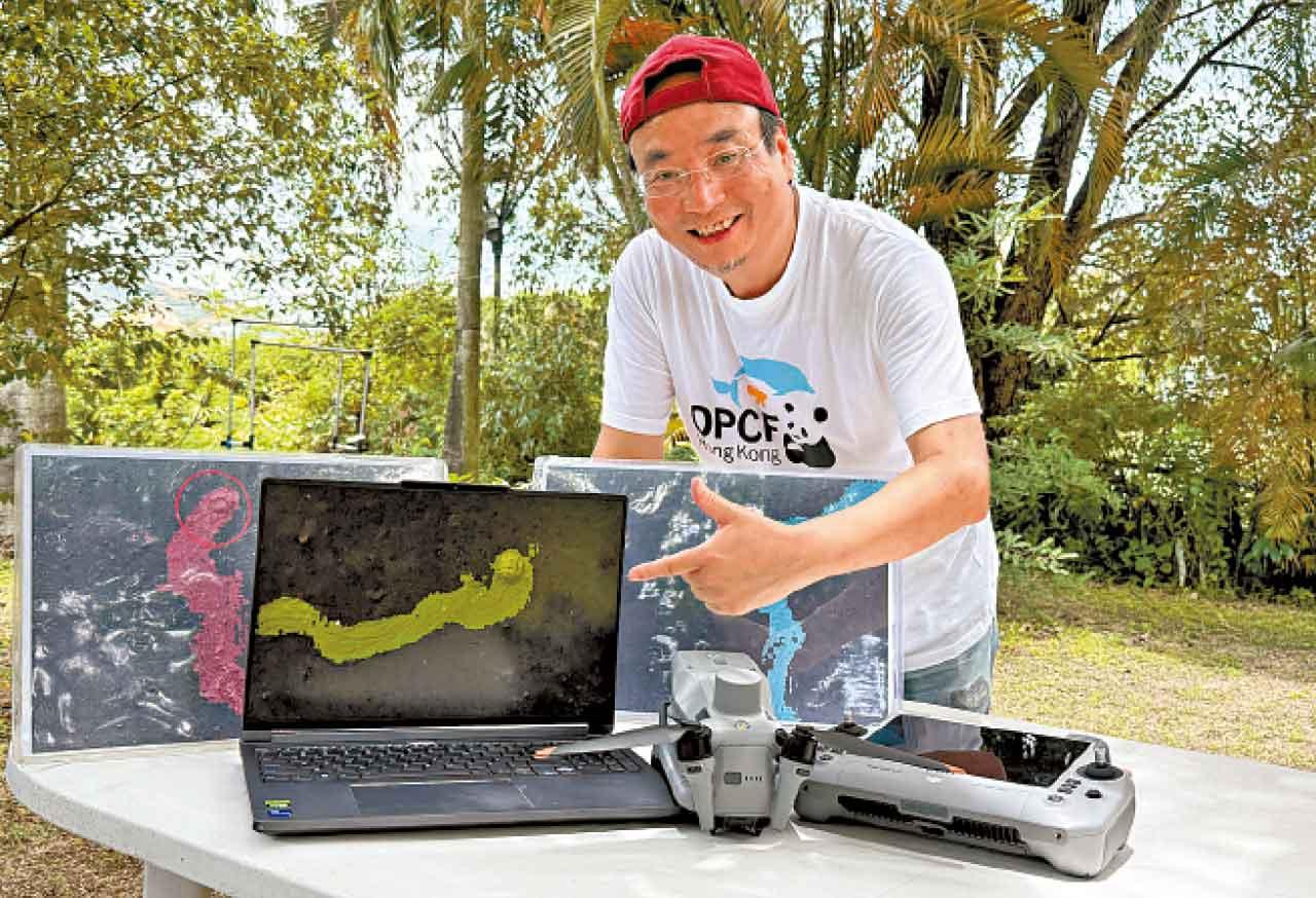 陳本美指,透過AI分析可觀測得馬蹄蟹棲息範圍。