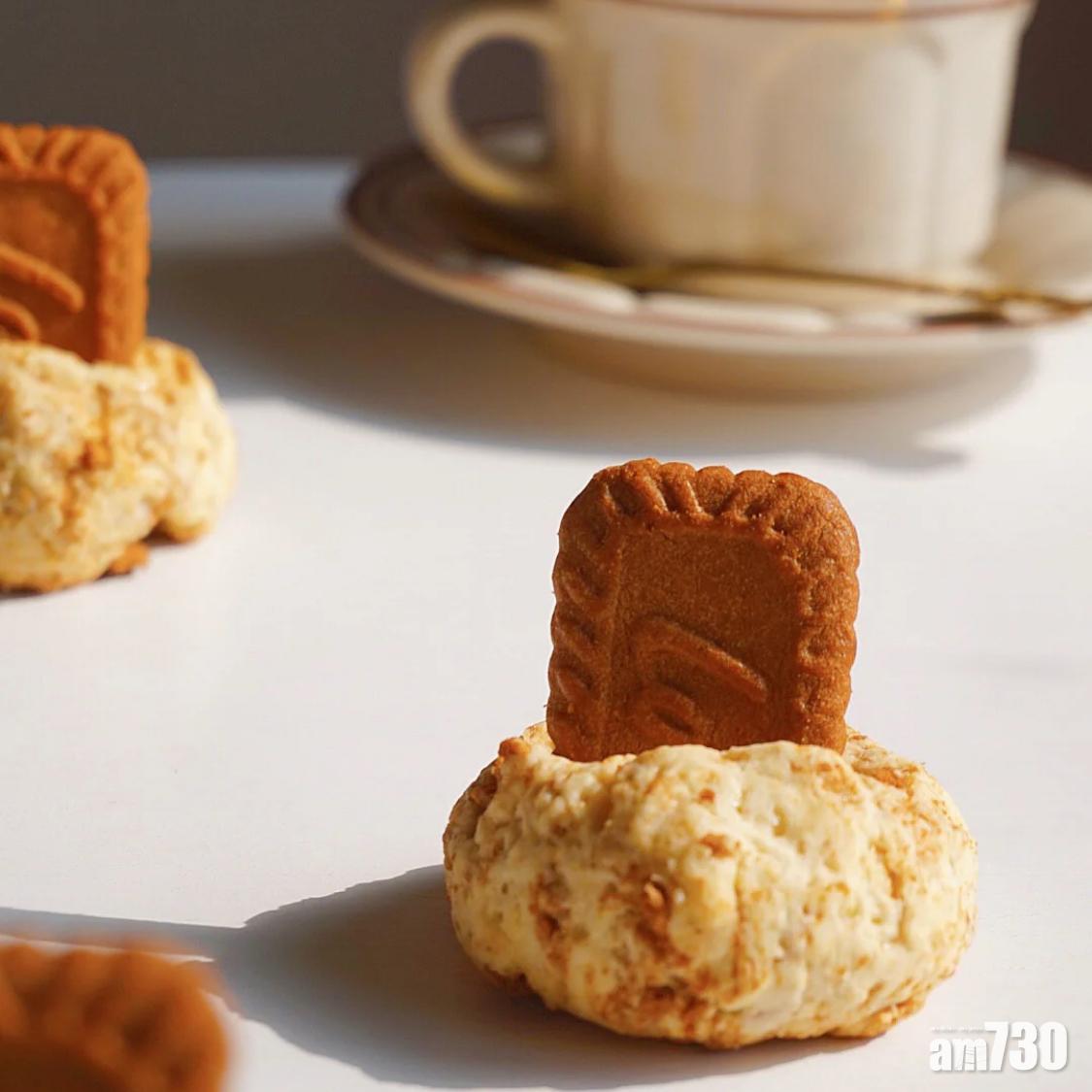 海鹽Lotus鬆餅外型可愛。