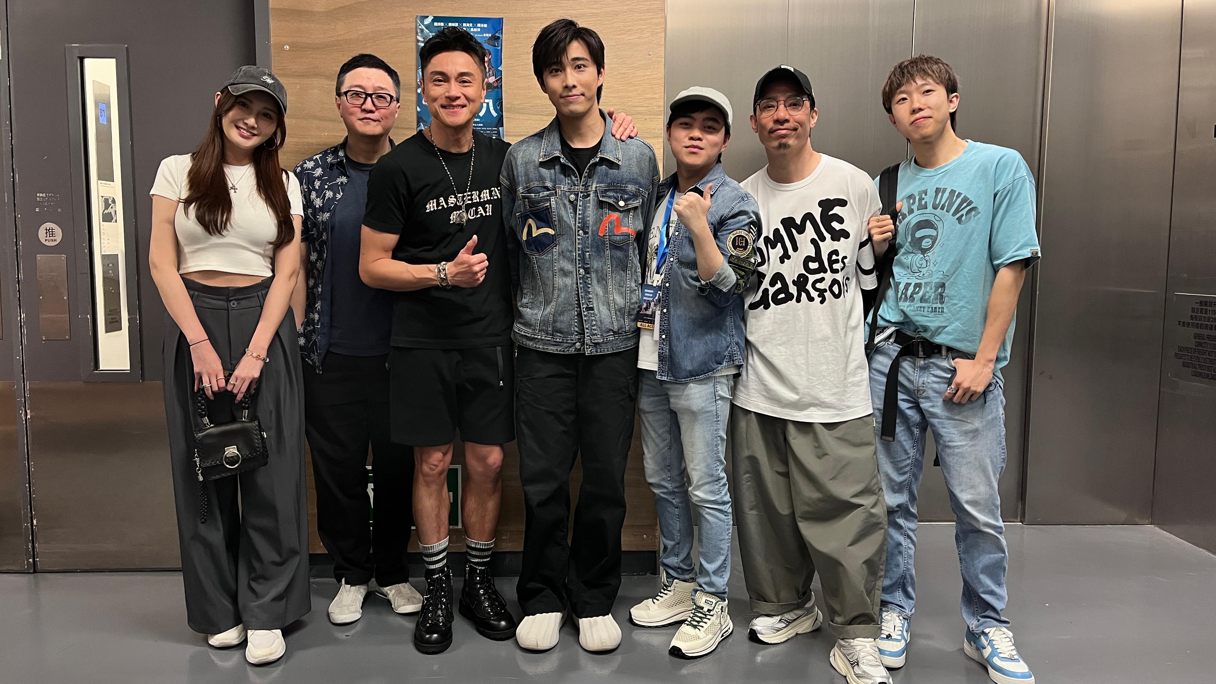 吳啟洋Phoebus首次參演音樂劇,隊友葉振弘Marco與沈殷怡、戚家基導演、強尼等齊齊捧場。