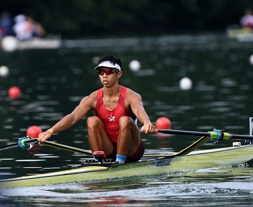 賽艇|趙顯臻於男子輕量級單人雙槳艇A級決賽勇奪銀牌,連續兩站踏上頒獎台。(趙顯臻FB)