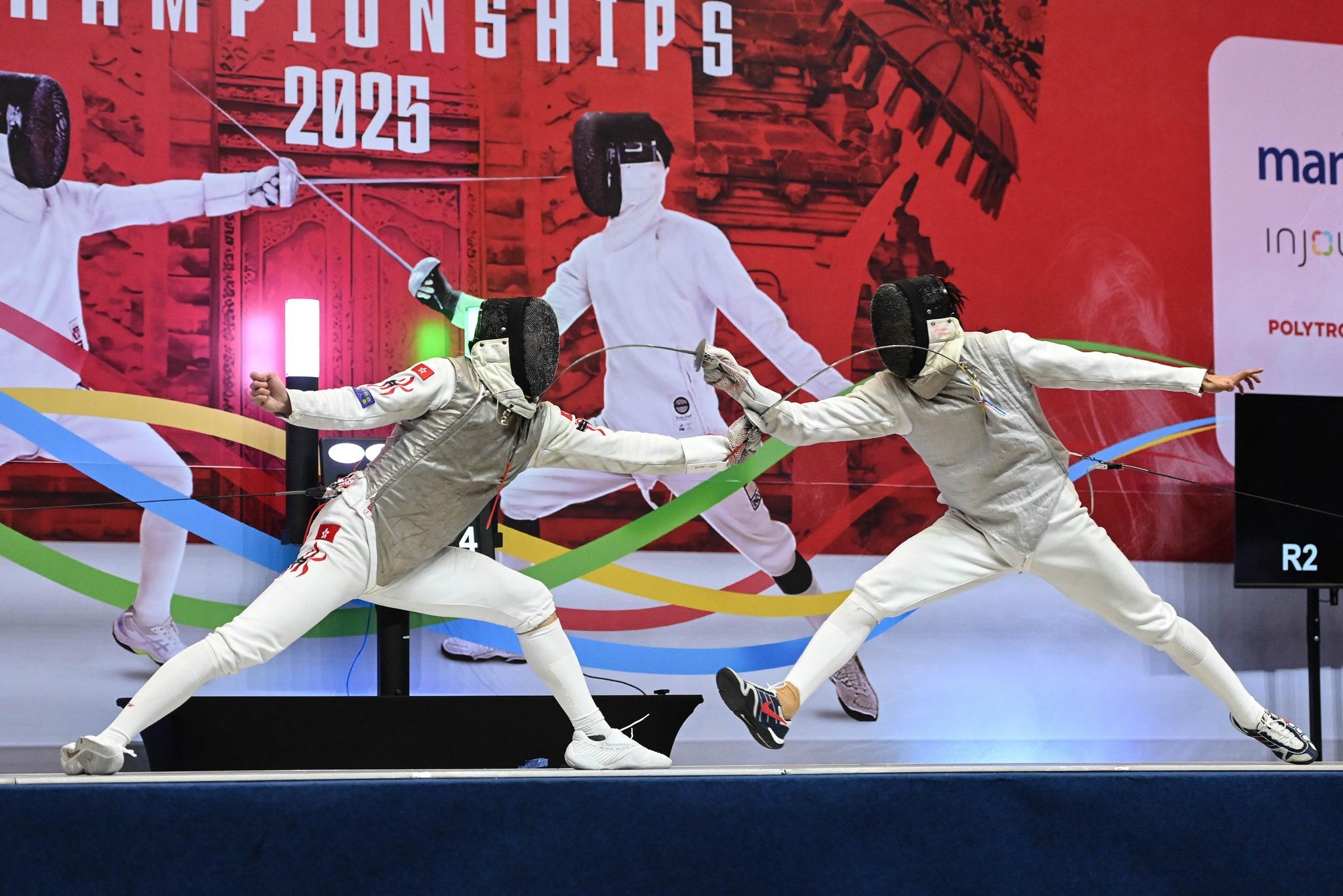 蔡俊彥在決賽保持強勢。(FIE/香港劍總圖片)