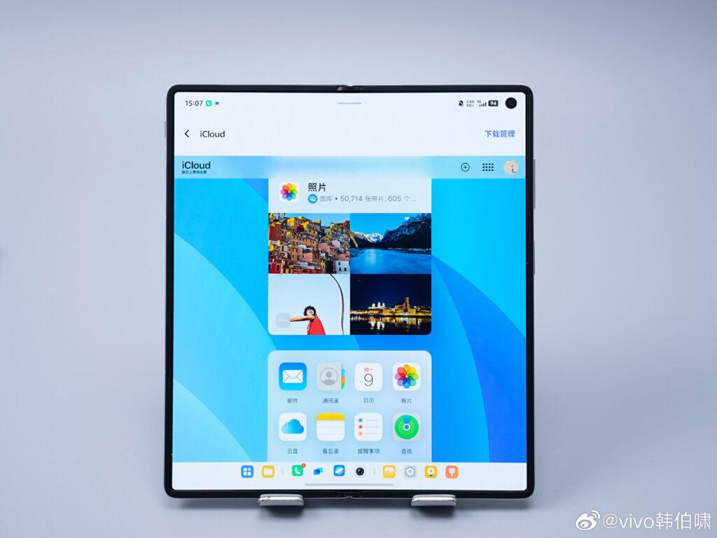 另外 vivo X Fold5 又將支援 iCloud 雲端服務直連,利用預載文件管理員 App 直接登入 iCloud 服務,甚至可如常啟動 iOS 備忘錄及其他 iOS 裝置共享相簿。