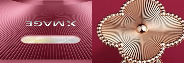 仔細觀察可發現,新機在細節處理上處處展現匠心獨運。鏡頭模組表面精心雕琢的放射性紋理,其靈感源自梵克雅寶雷射紋與勞力士折扇面錶盤等頂級珠寶鐘錶工藝,透過HUAWEI自主研發的精密加工技術,實現了光線折射下的璀璨光影效果。