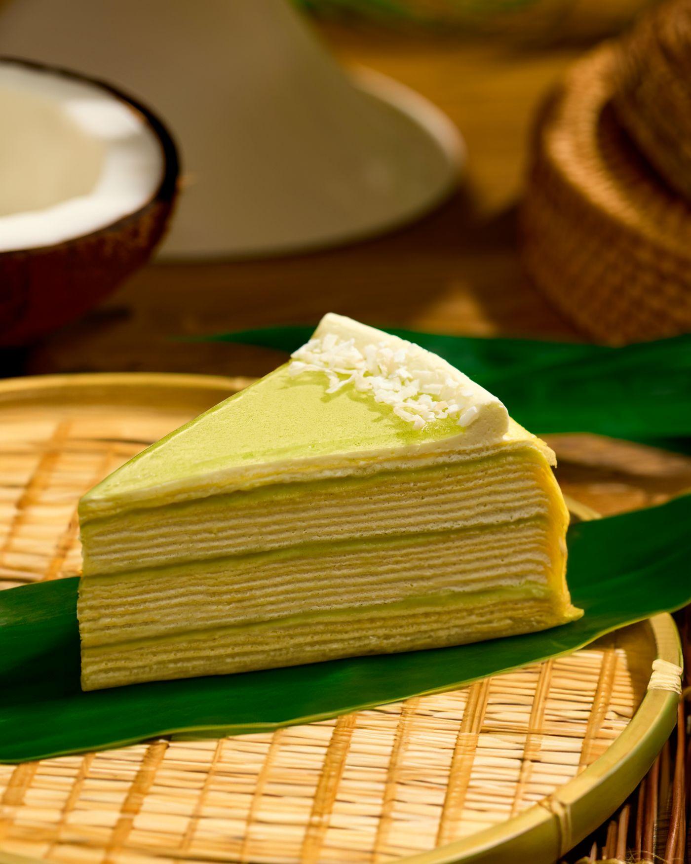 斑蘭千層蛋糕價錢:件裝(香港$78,澳門MOP$88)