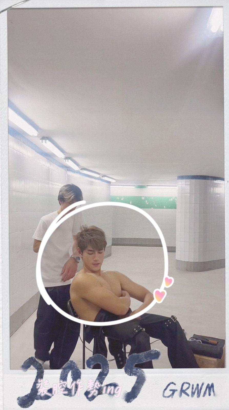 MV拍攝花絮曝光,Jeffrey半裸上身大騷完美body。