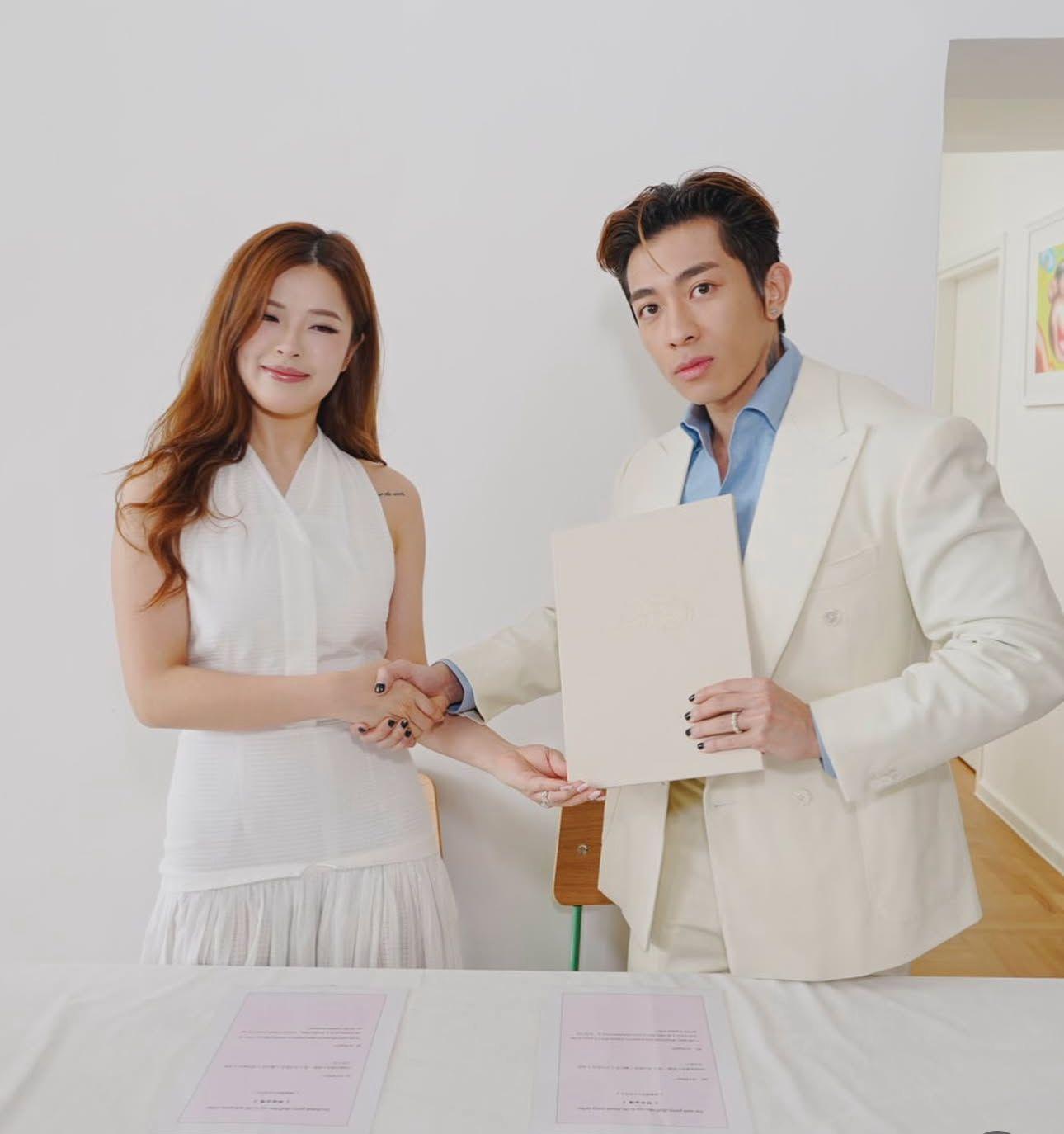 Tyson Yoshi簽紙與程太Christy成為正式夫妻 明天將以人夫姿態公開現身