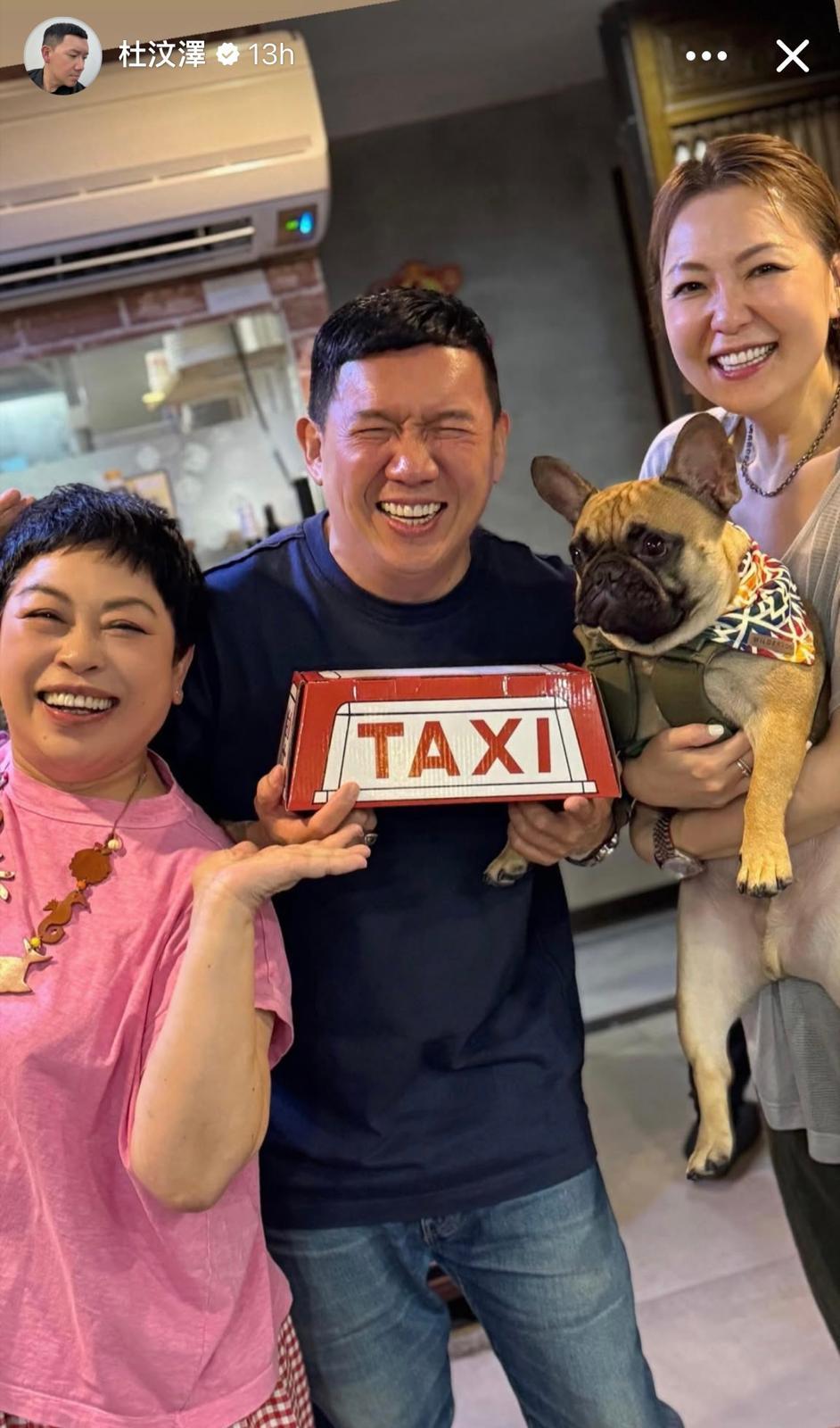 盧覓雪特地往台灣,出席杜汶澤和田蕊妮結婚20周年飯宴。