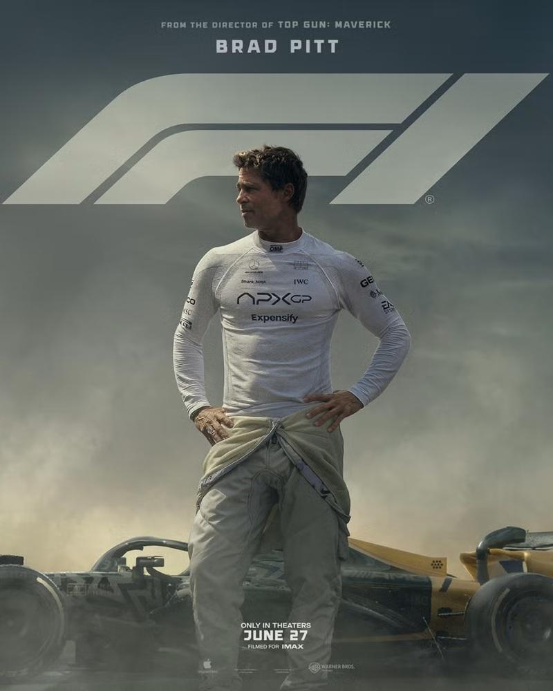 令韆眾如置身賽車場的《F1》於6月27日上映。