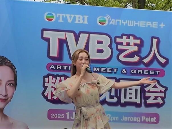 龔嘉欣在見面會表示,自己相隔五、六年後重臨新加坡感到開心,期待可品嚐胡椒蟹等美食。