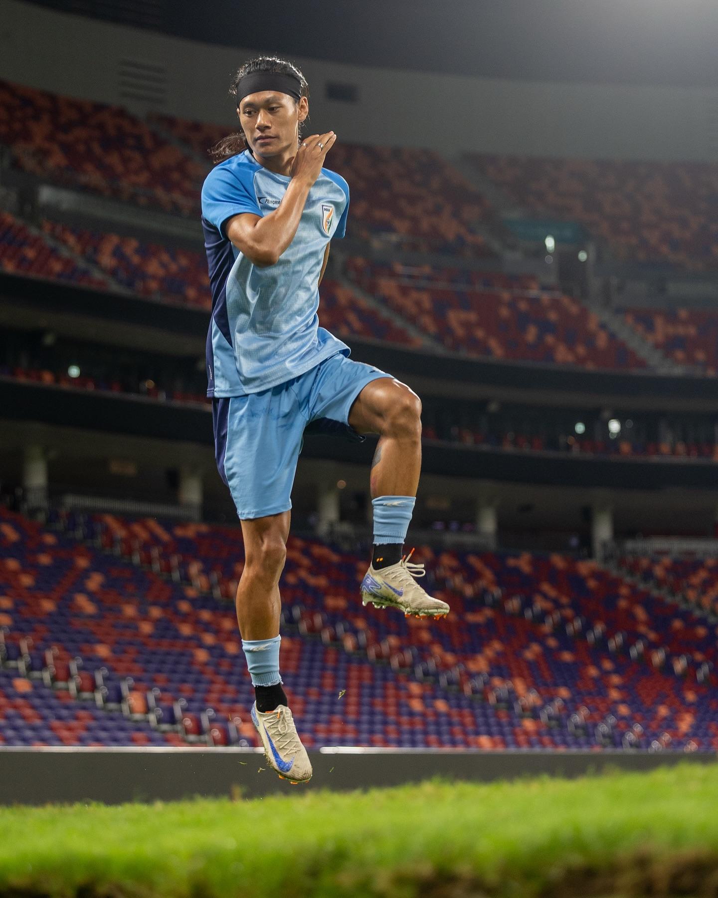 印度足球隊其實早在上星期已到香港,昨日在啟德操練。(印度足球隊FB)