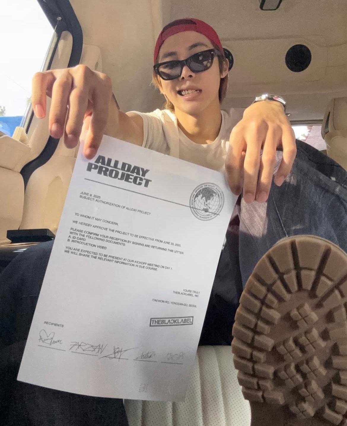 ALLDAY PROJECT成員Woochan。