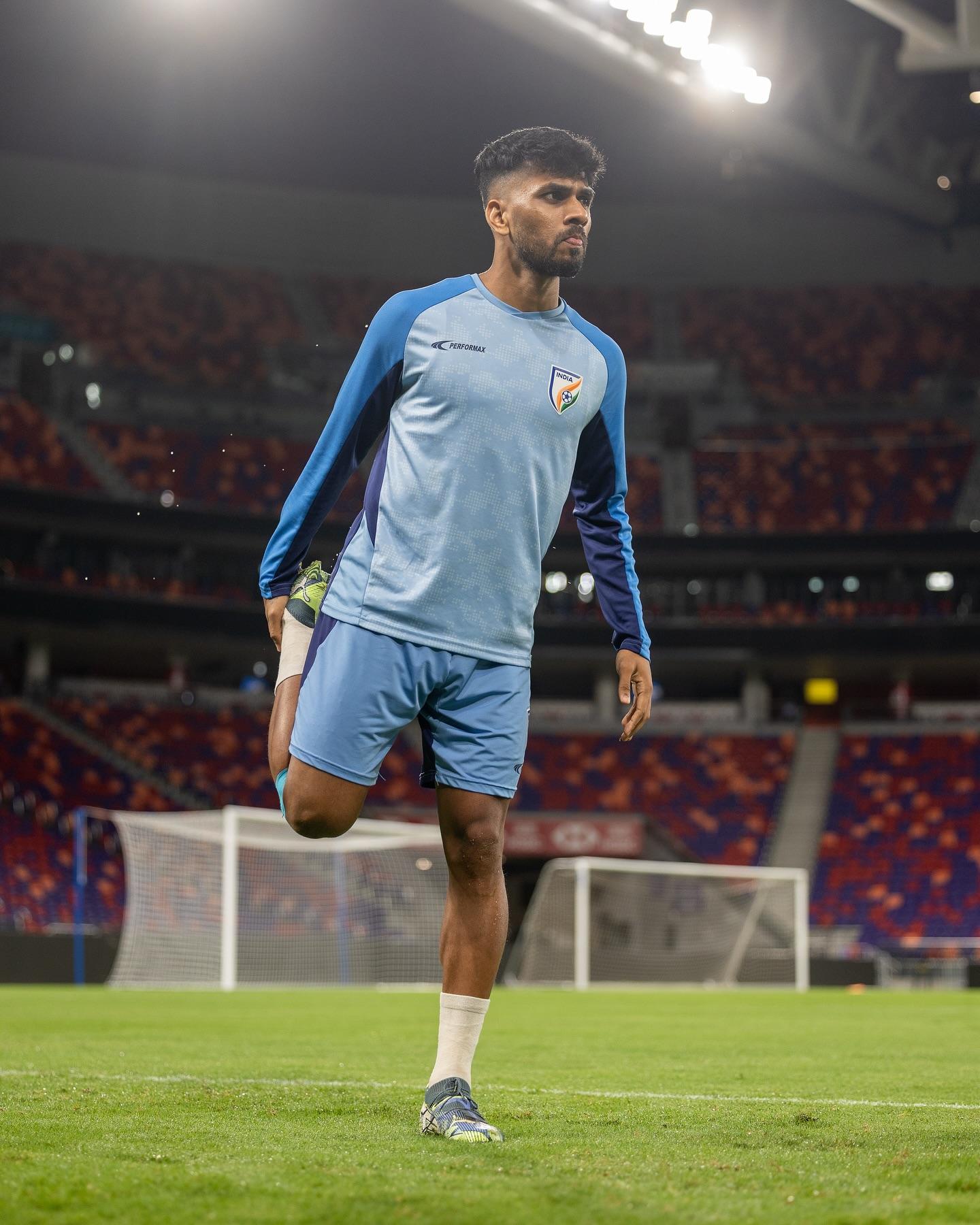 印度足球隊其實早在上星期已到香港,昨日在啟德操練。(印度足球隊FB)