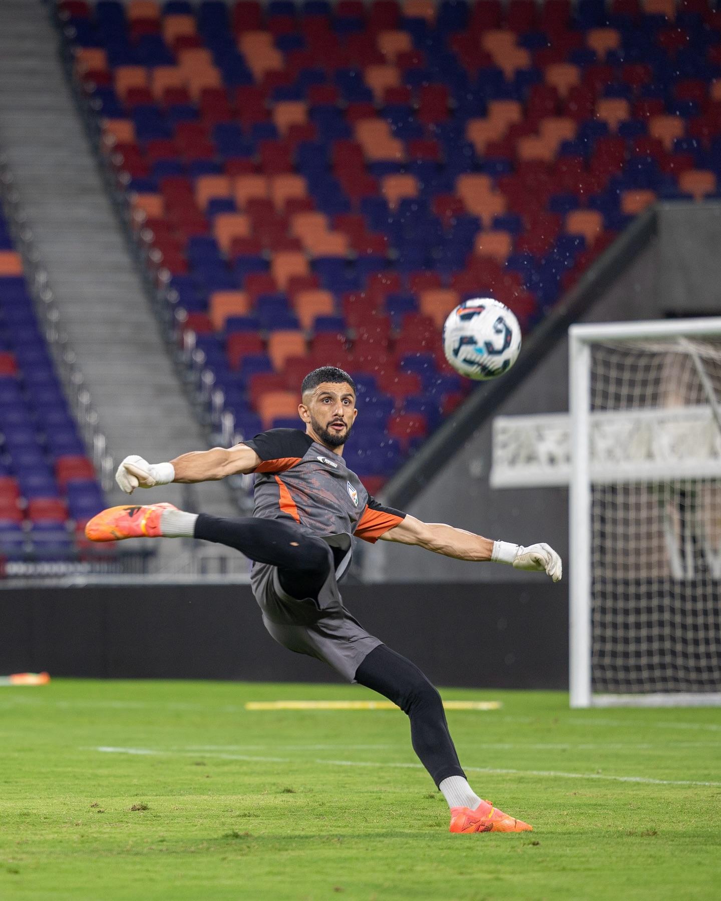 印度足球隊其實早在上星期已到香港,昨日在啟德操練。(印度足球隊FB)