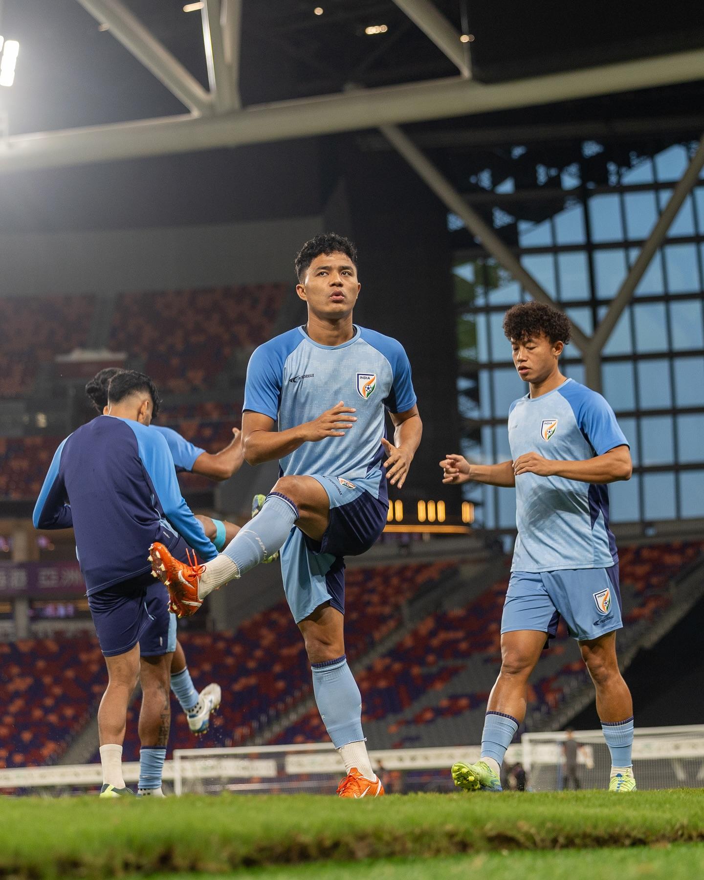 印度足球隊其實早在上星期已到香港,昨日在啟德操練。(印度足球隊FB)