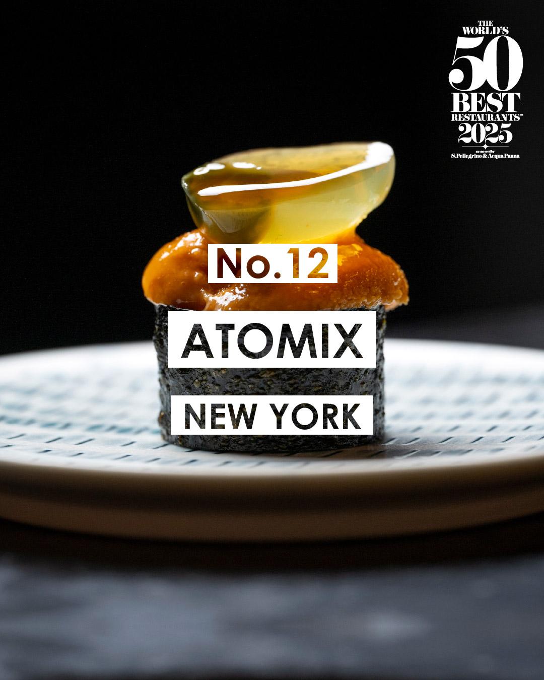 2025世界50大最佳餐廳名單|12 Atomix 紐約