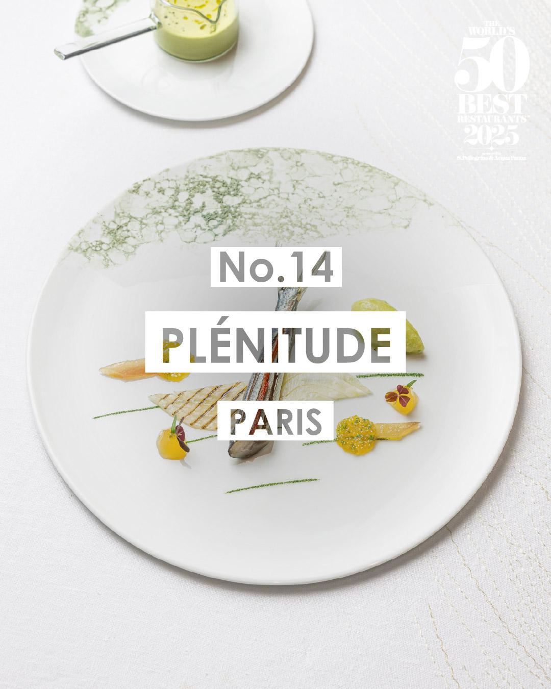 2025世界50大最佳餐廳名單|14 Plénitude 巴黎