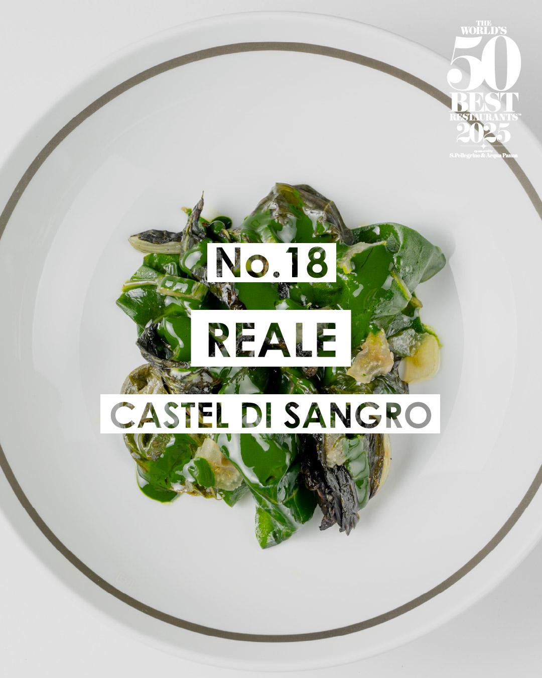 2025世界50大最佳餐廳名單|18 Reale 卡斯泰爾迪桑格羅