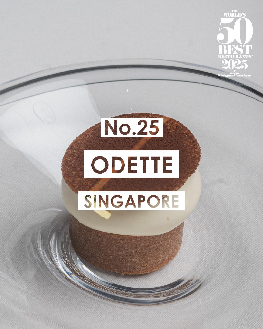 2025世界50大最佳餐廳名單|25 Odette 新加坡