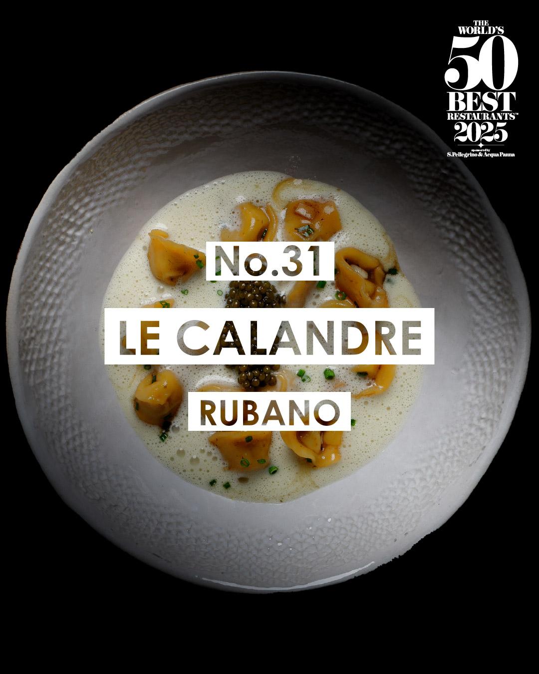 2025世界50大最佳餐廳名單|31 Le Calandre 魯巴諾