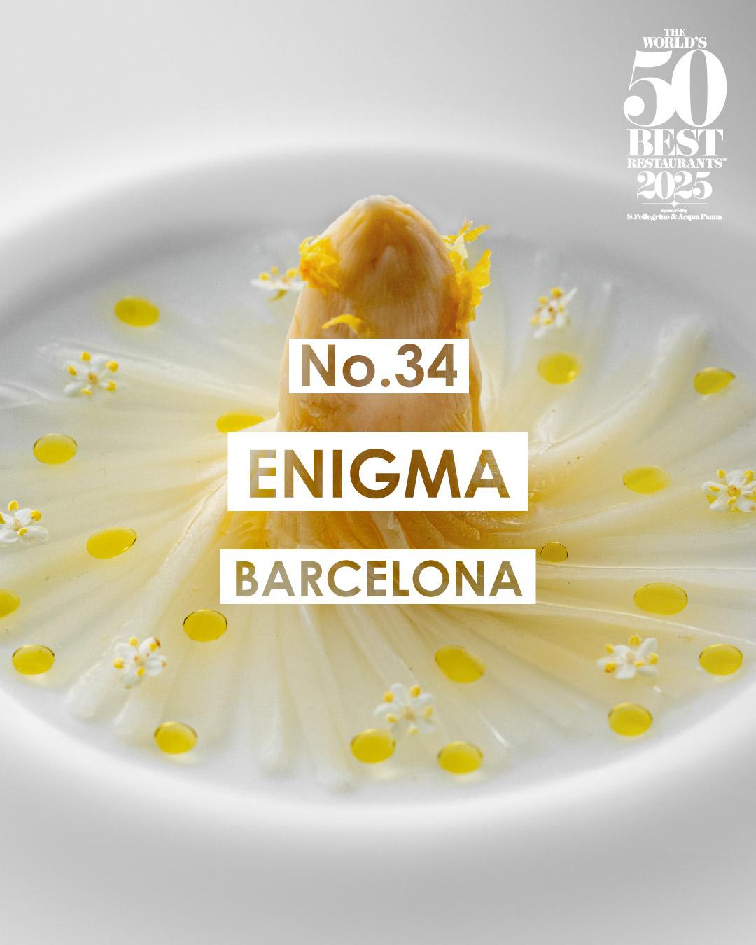 2025世界50大最佳餐廳名單|34 Enigma 巴塞隆拿