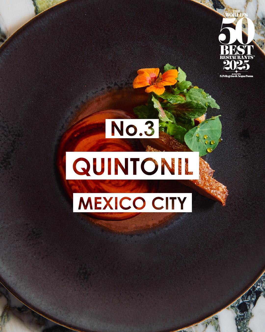 2025世界50大最佳餐廳名單|3 Quintonil 墨西哥城