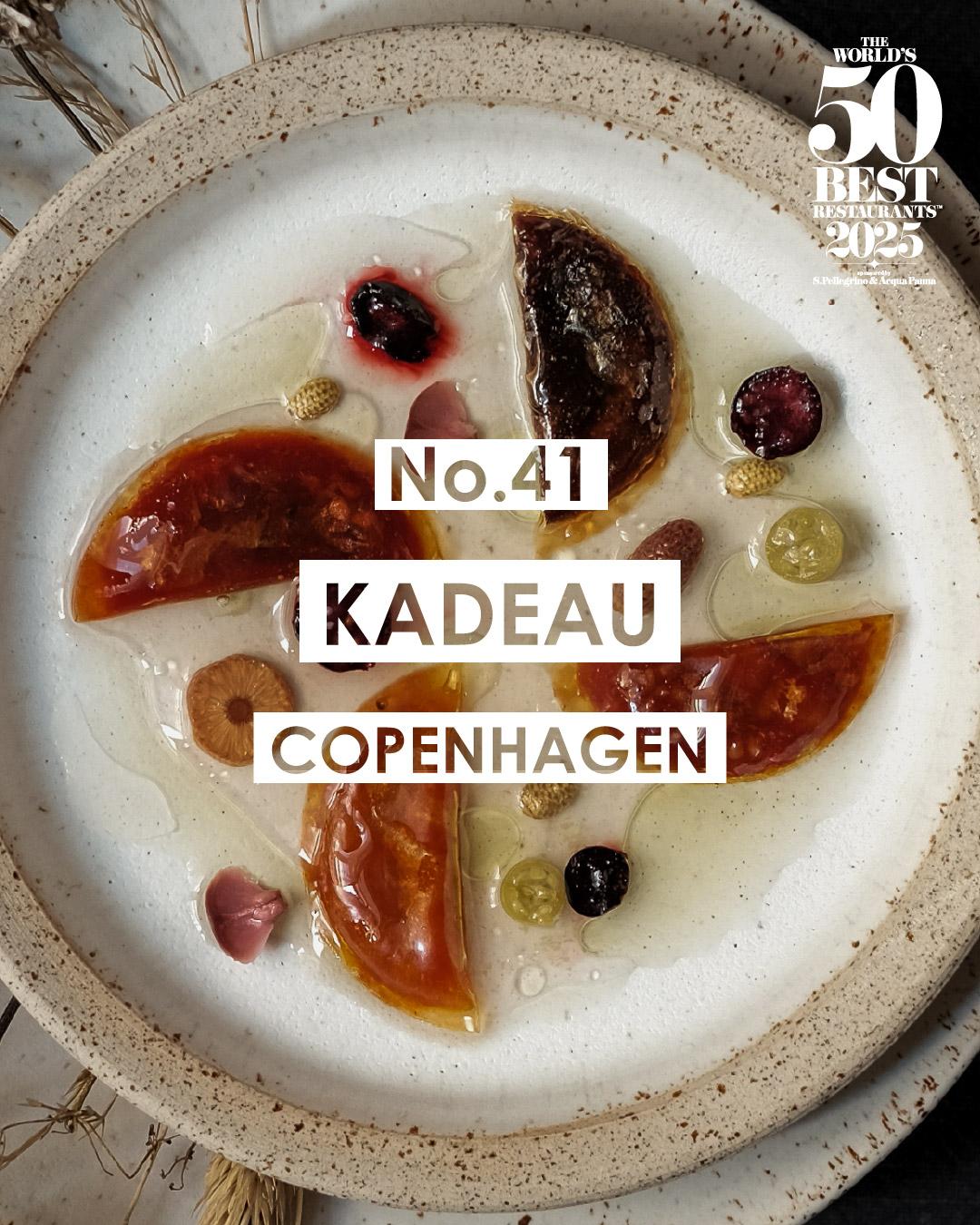 2025世界50大最佳餐廳名單|41 Kadeau 哥本哈根