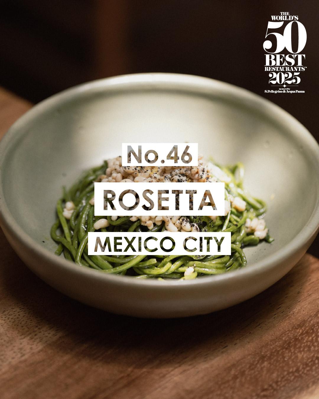 2025世界50大最佳餐廳名單|46 Rosetta 墨西哥城
