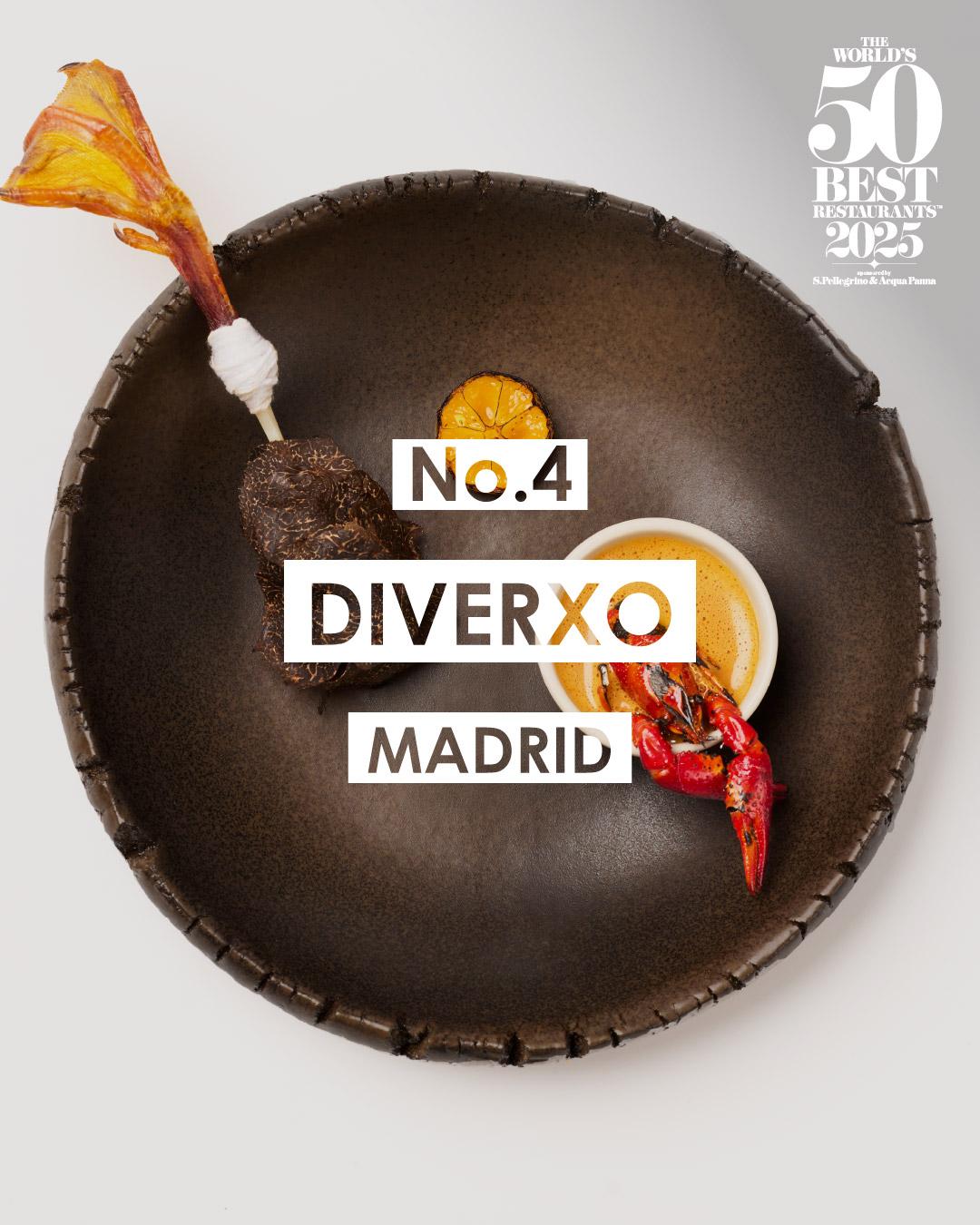 2025世界50大最佳餐廳名單|4 Diverxo 馬德里