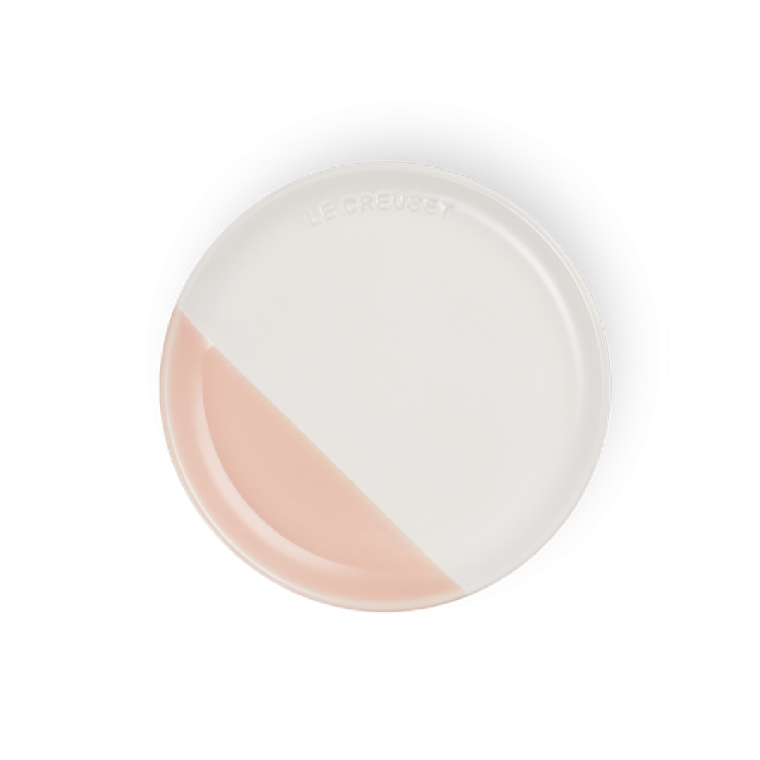 Le Creuset Sphere 雙色陶瓷圓形碟 17厘米 Cotton (各款) $130/件