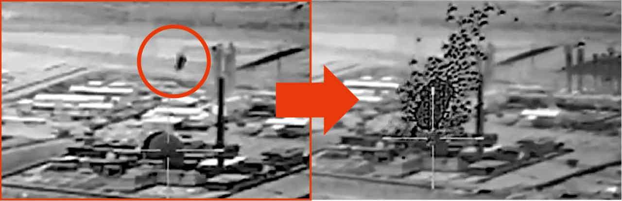 以色列投彈炸伊朗核反應堆片段。(互聯網)