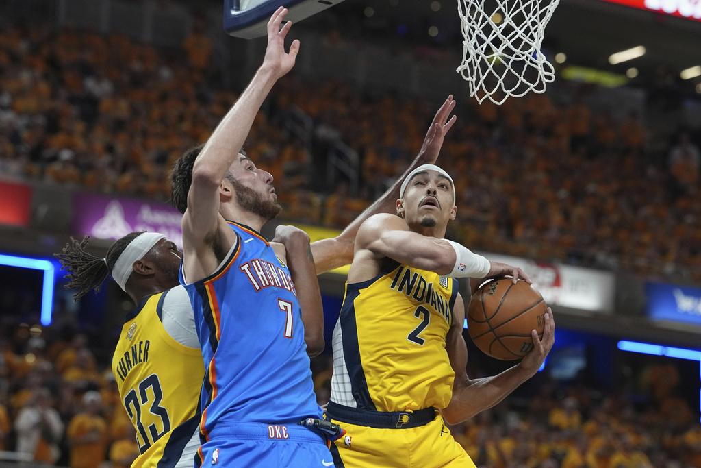 溜馬116:107擊敗雷霆。(美聯社)