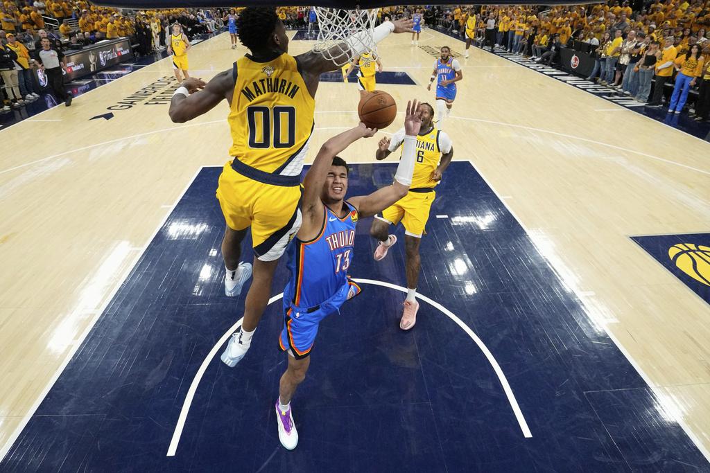 溜馬108:91擊敗雷霆。(美聯社)