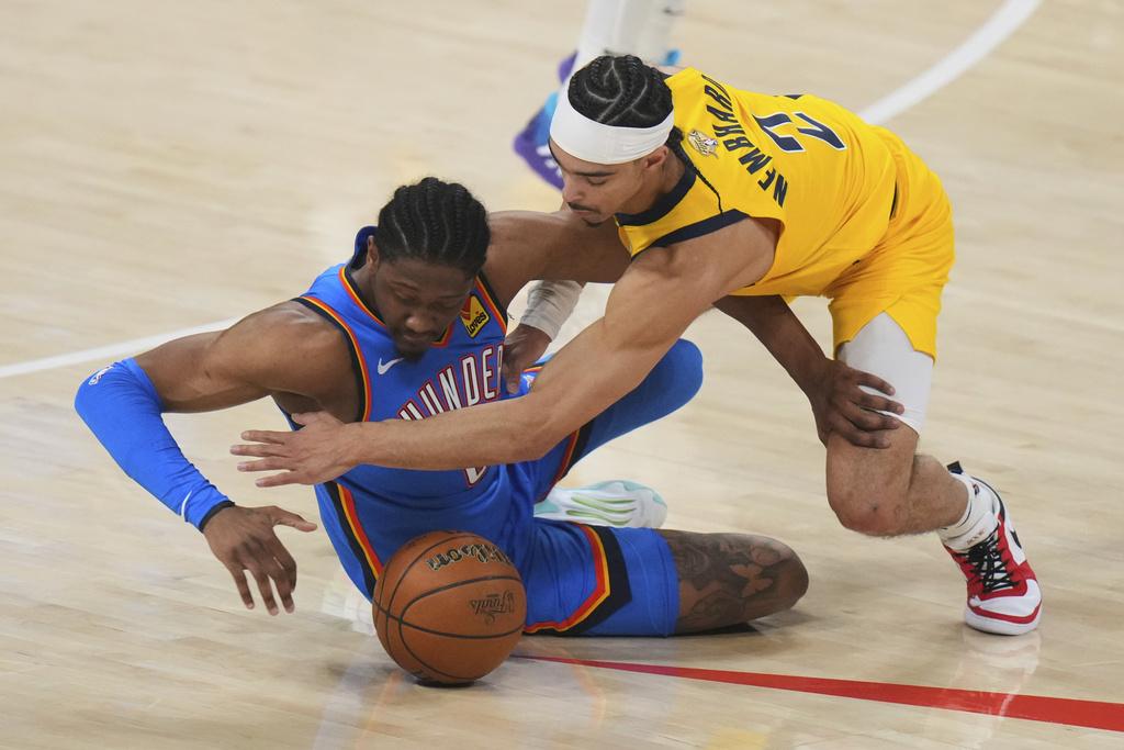 雷霆103:91擊敗溜馬,奪得NBA總冠軍。(美聯社)