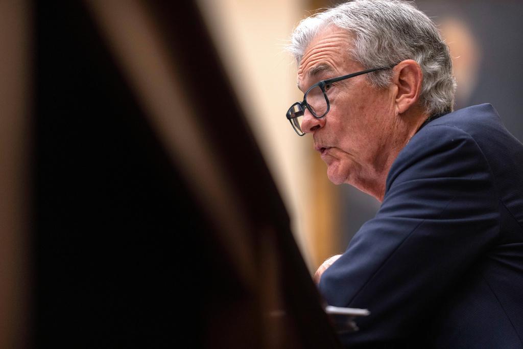 鮑威爾出席眾議院一個委員會,為半年度貨幣政策作證。(AP)