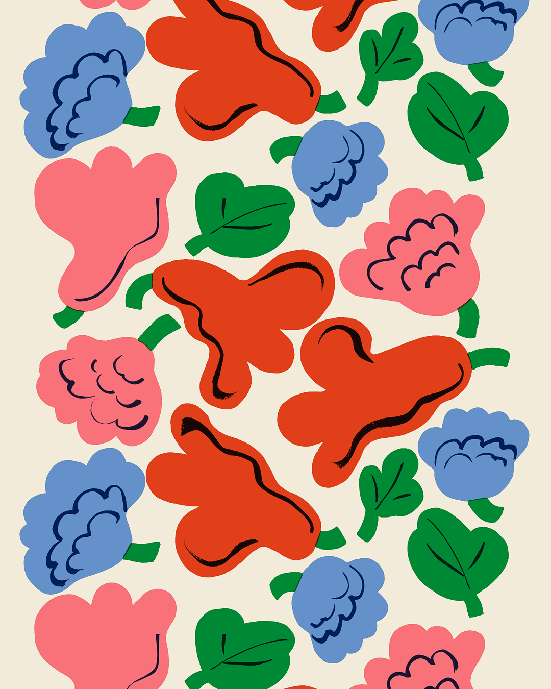 《Field of Flowers》展覽呈現5位新生代印花設計師的25件全新作品