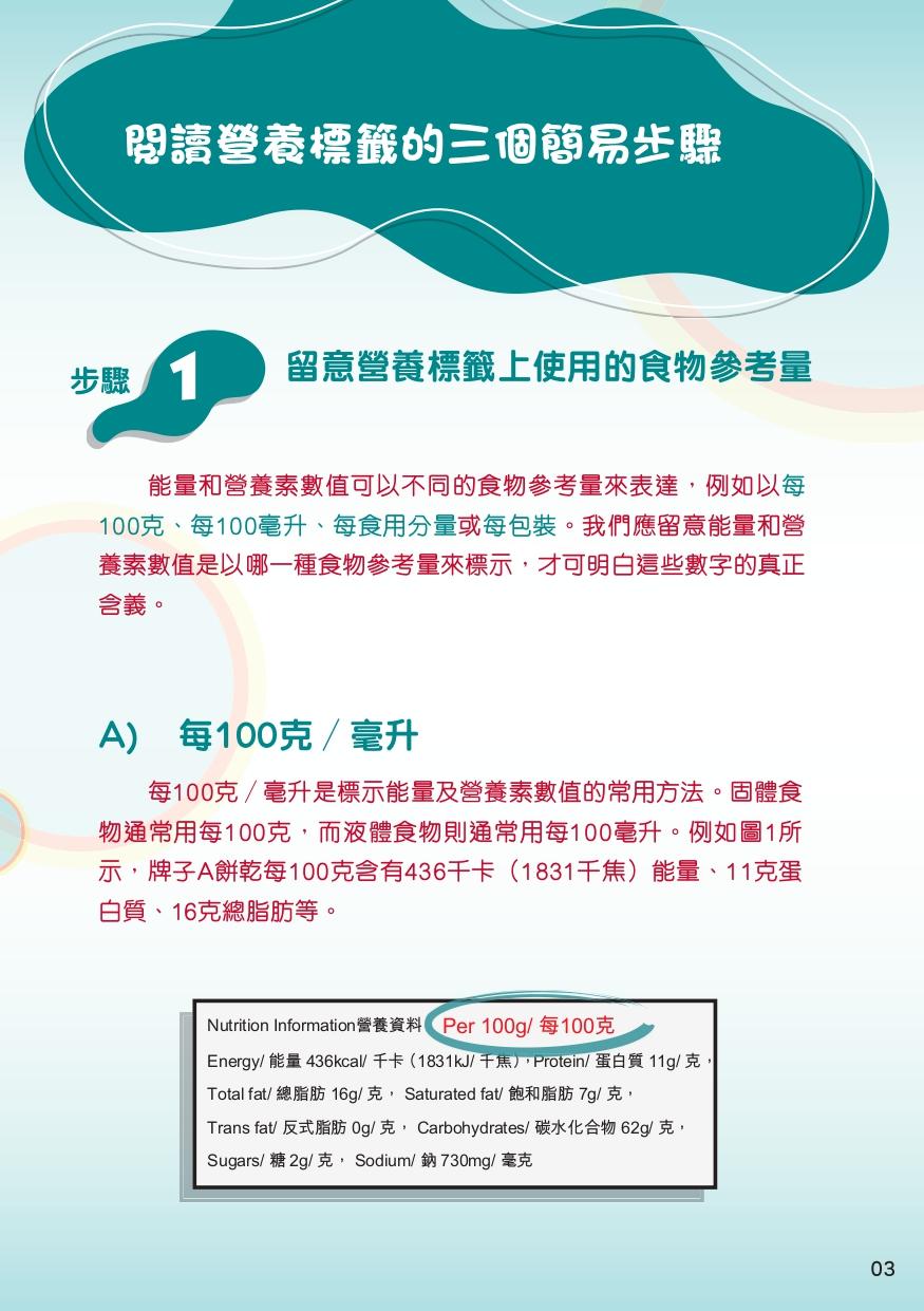 營養標籤|(食物安全中心)