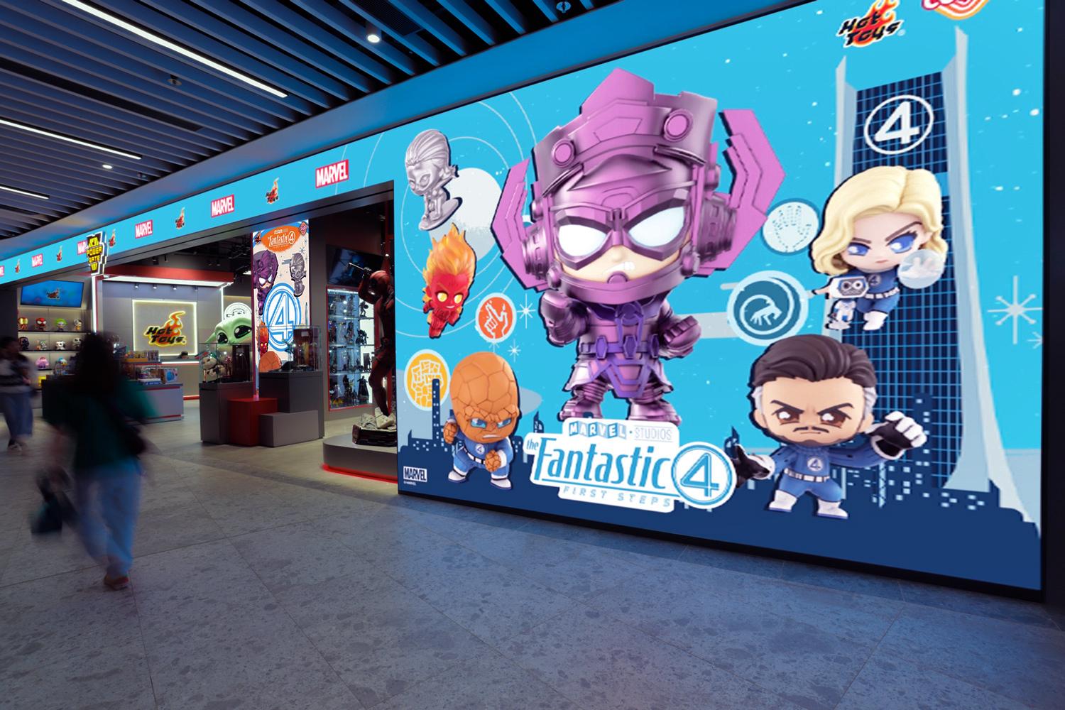 位於體育園內啟德零售館2的Hot Toys Power Gate專門店,現已全面升級作《神奇4俠:英雄第一步》主題佈置。