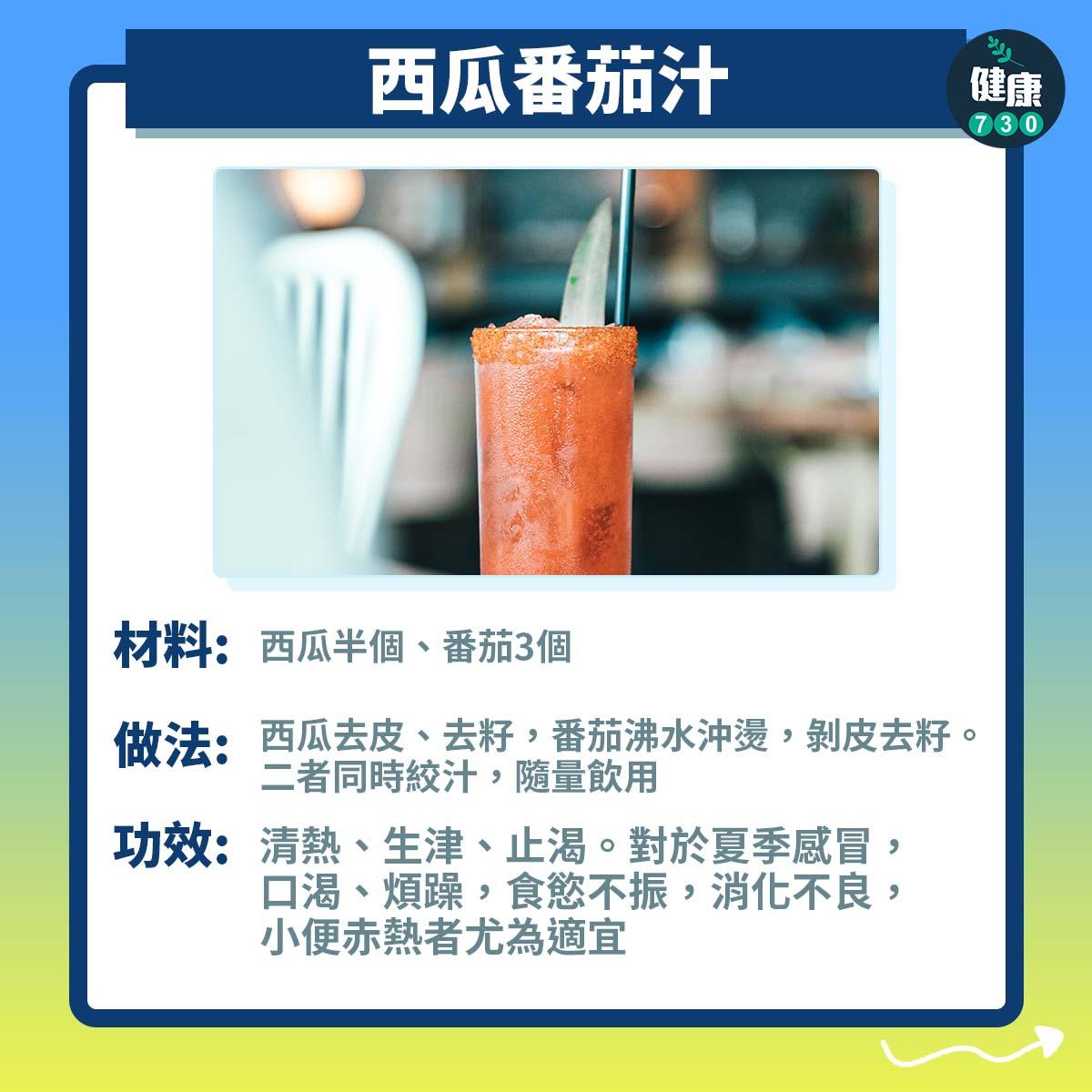 廿四節氣|小暑西瓜番茄汁(am730製圖)