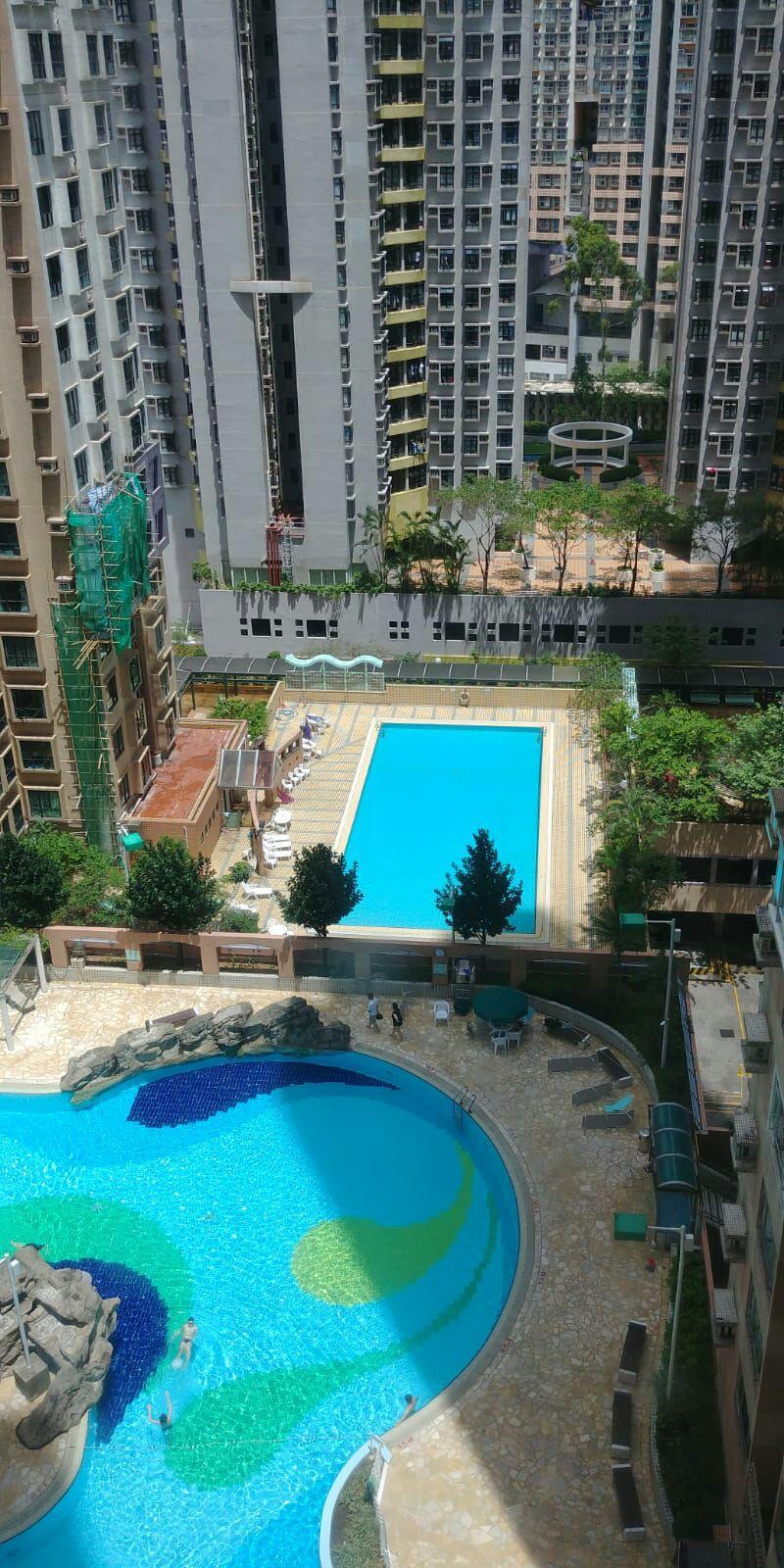 單位向南,望內園泳池景,景觀不俗。(代理提供)