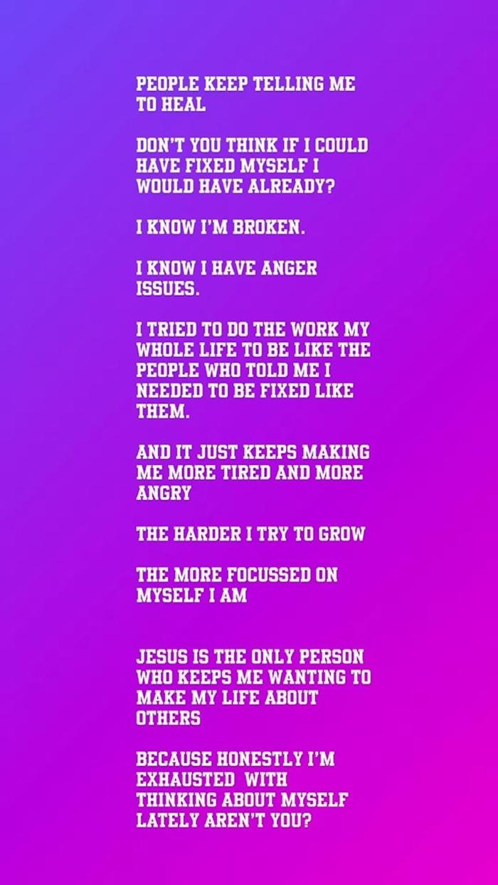 自揭有情緒管理問題。